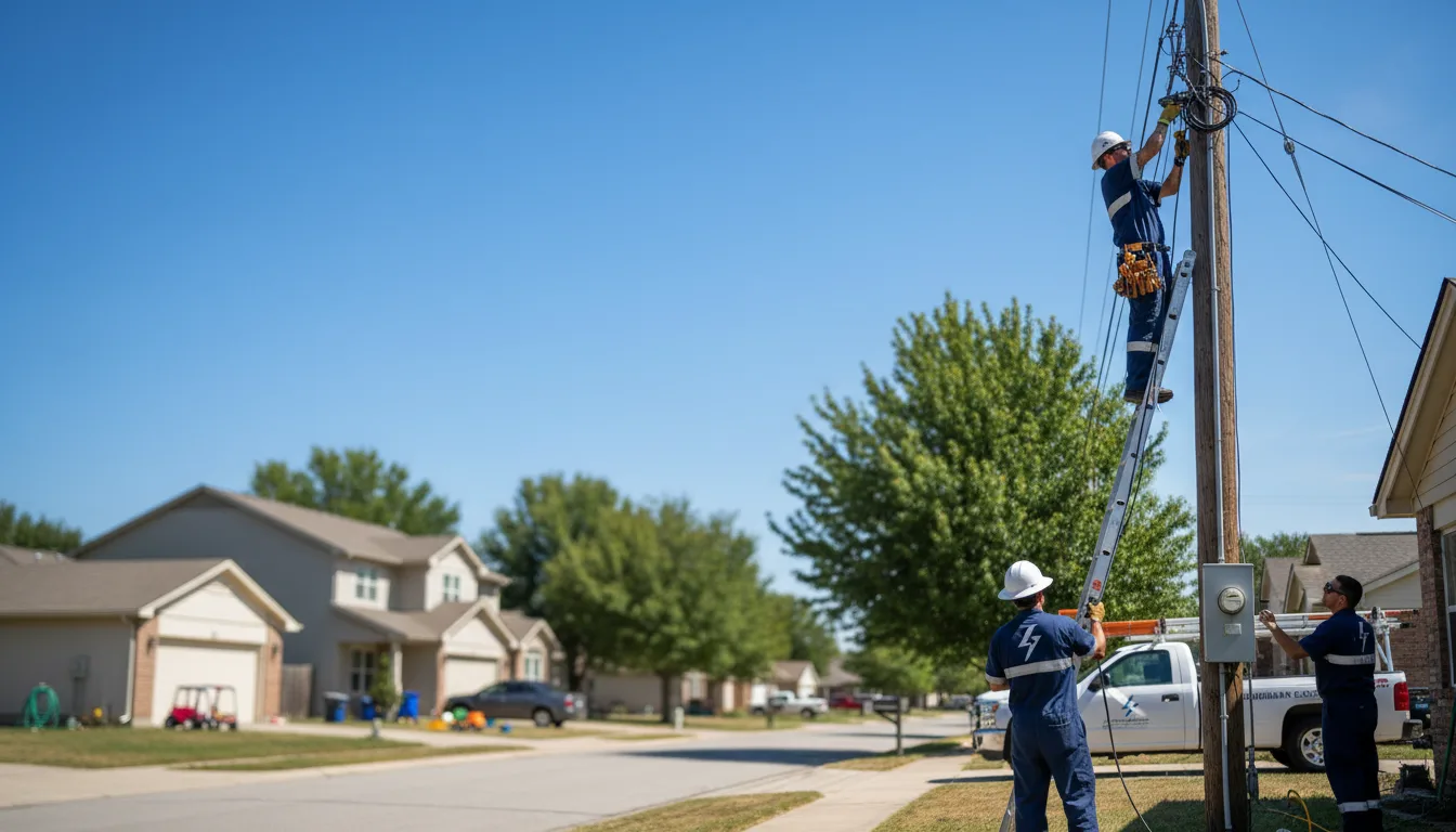 Residential electrician providing installation services in Blaine, OH
